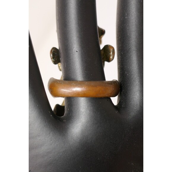 Gothic Knuckle Armor Claw Spine Vertebrae Long Ring Size 10 RARE - Picture 5 of 10